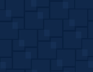 Abstract geometric squares and rectangles background with copy space, blue pattern, repeating elements, wallpaper