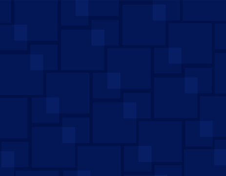 Abstract geometric squares and rectangles background with copy space, blue pattern, repeating elements, wallpaper
