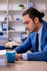 Fototapeta premium Businessman working in the office