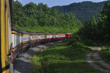 Obraz premium train on the railway