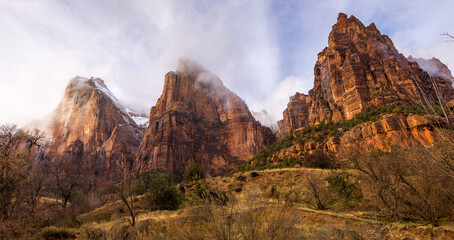 Court of the Patriarchs in Zion National Park	