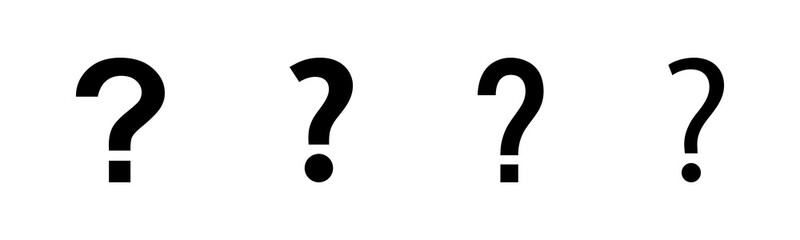 Question Icons set. Question mark sign. help icon. Faq