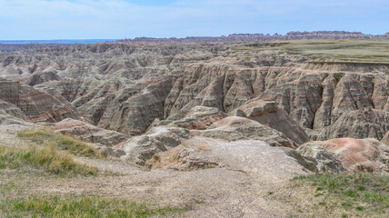 Big Badlands Overlook in Badlands National Park in South Dakota