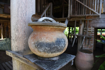 Ancient water blister for drinking , Thailand