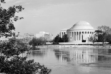 Washington D.C. in winter - Jefferson Memorial - Washington D.C. United States of America
