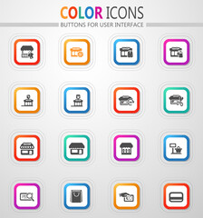 Shop icons set