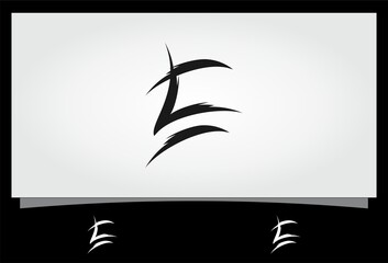 Fototapeta na wymiar abstract letter E vector logo
