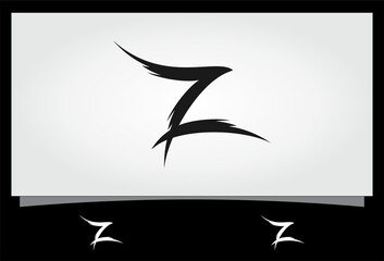 abstract letter Z vector logo