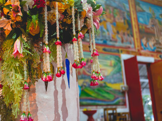 A bunch of flowers used in Buddhism.