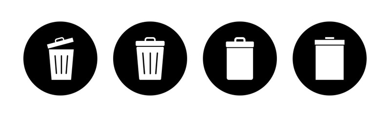 Trash icons set. trash can icon. Delete icon vector
