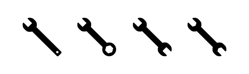 wrench icons set. Wrench vector icon. Spanner symbol