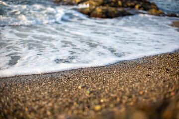 sparkling white sparkling sea water