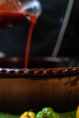 traditional achiote sauce with pork to prepare cochinita pibil 