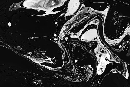 Abstract tracery acrylic paint background or texture with marble pattern