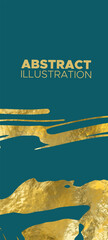 Vector Blue and Gold Design Templates for banner.