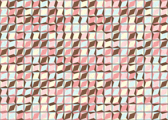 Fototapeta premium Abstract Geometric Pattern generative computational art illustration