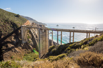 Bixby Creek Bridge by Pacific Coast Highway