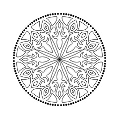 Fototapeta na wymiar Mandala designed abstrack art background