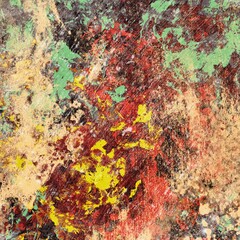 abstract grunge background graphic stylization on textured canvas of chaotic strokes of paint spots