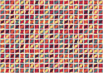 Abstract Geometric Pattern generative computational art illustration