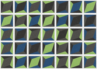 Abstract Geometric Pattern generative computational art illustration