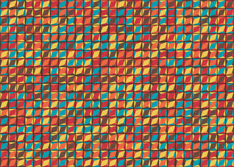Abstract Geometric Pattern generative computational art illustration