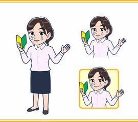 ピンクのYシャツを着た女性