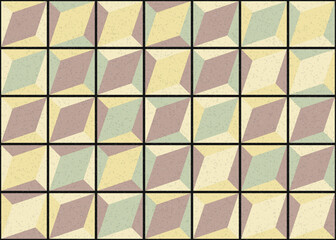 Abstract Geometric Pattern generative computational art illustration