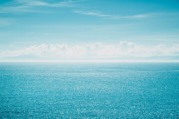 Fototapeta premium Beautiful seaview of Kamakura Sagami Bay from Enoshima Islands, Kanagawa Prefecture.