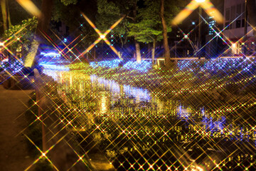 西川緑道公園のイルミネーション（西川イルミ2020）