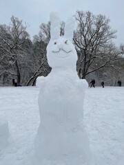 snowman in the snow