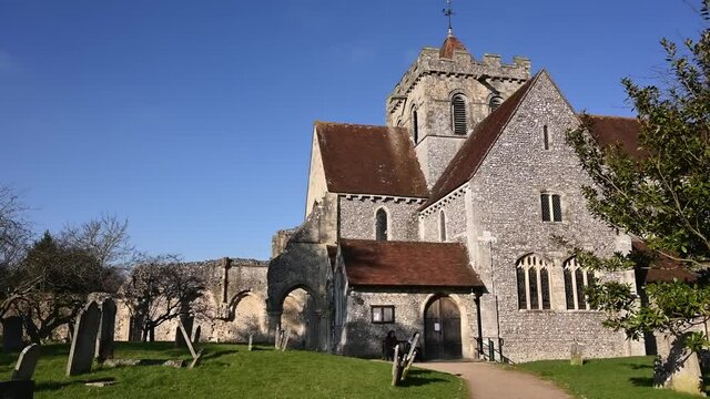St Marys and St Blaise Church in the village of Boxgrove in West Sussex, this church dates from the 12th century.