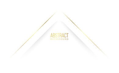 Modern white and golden minimal business abstract background with geometry shapes and gradient