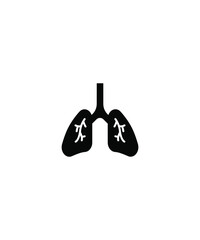lung icon,vector best flat icon.