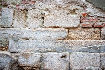 Old wall background. Old european  city
