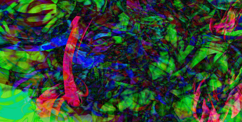 Obraz premium abstract fractal colorful grunge image illustration paint background bg texture wallpaper art frame sample board blank material