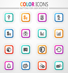 Business and commerce icon set