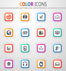 Management icon set
