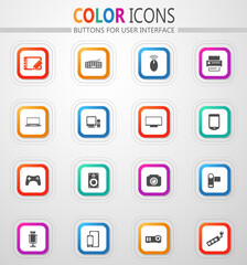 Fototapeta premium Devices icons set