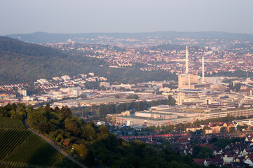 Ausblick auf Stuttgart vom Württemberg