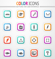Design tools icon set