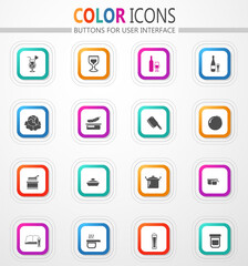 Food and kitchen icons set