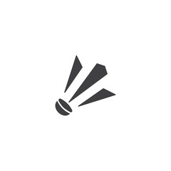Shuttlecock badminton. Vector icon logo template