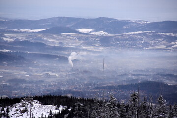 smog, bad air quality, smoke over the city, © Albin Marciniak