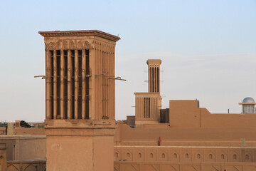 Persian architecture., a wind catcher is called a bâdgir