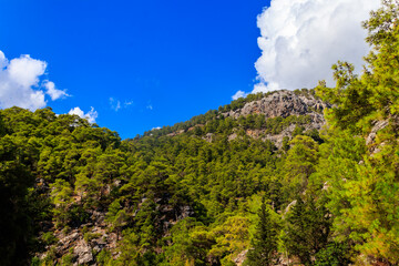 View of the Taurus mountains in Antalya province, Turkey