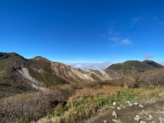 山の見える風景