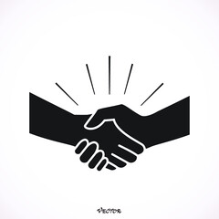 Fototapeta premium Icon Handshake Symbol. Designed for web and software interfaces. 
