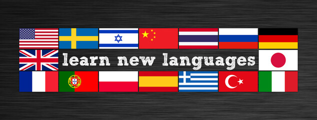 Learn new language - concept message