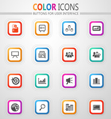 Marketing icons set